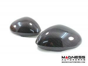 Alfa Romeo Stelvio Mirror Covers - Carbon Fiber - Full Replacements Alfa Romeo Stelvio Mirror Covers - Carbon Fiber - Full Replacements